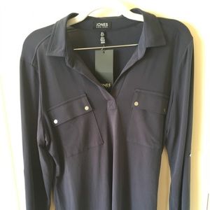 Navy Blue Jones New York Blouse